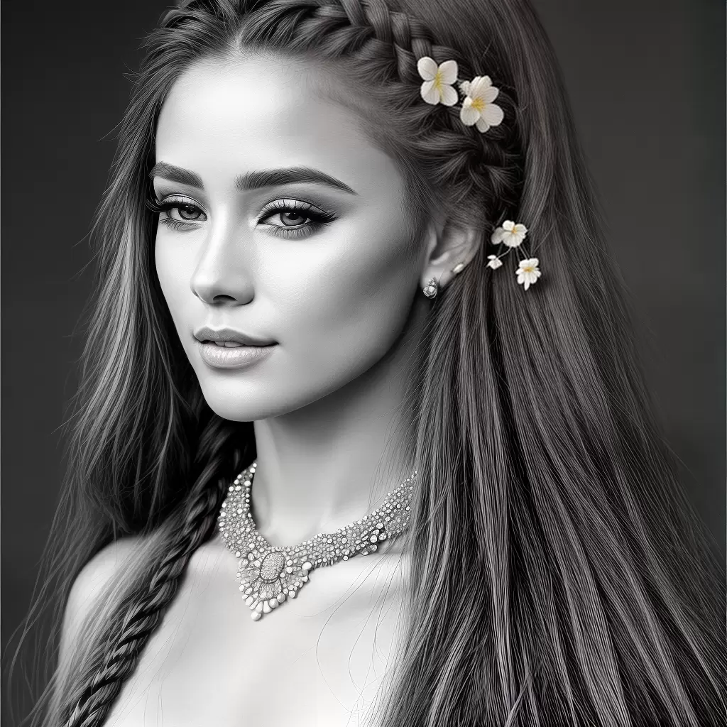 Fotos colorir mulher tranca flores
