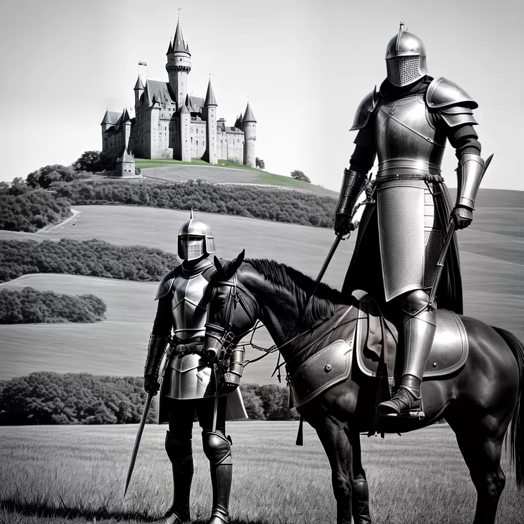 Fotos cavaleiro medieval desenho para colorir