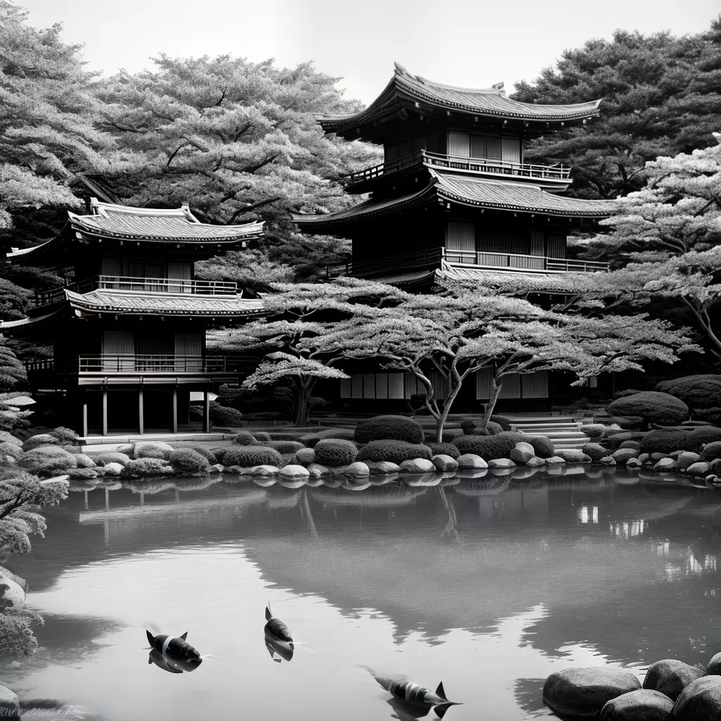 Fotos casa japonesa jardim lanterna desenho