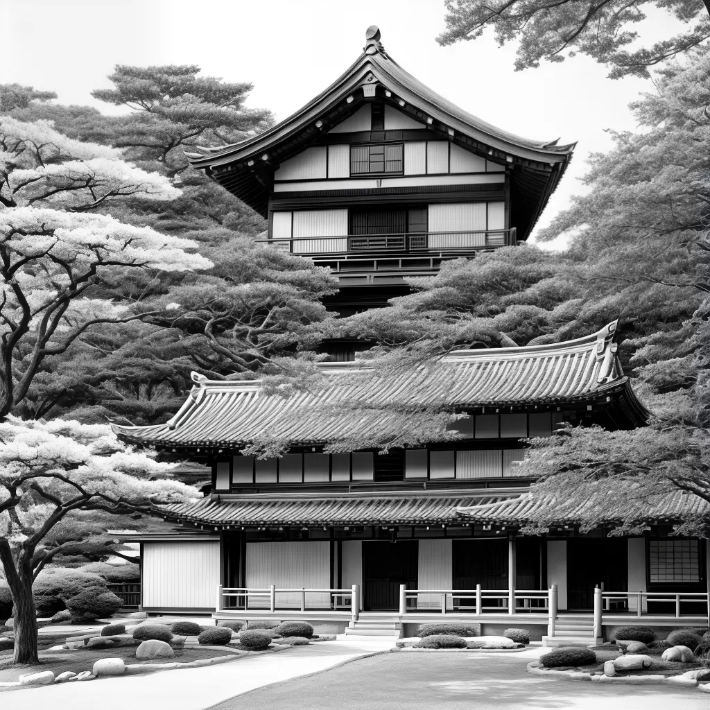Fotos casa japonesa jardim lanterna desenho 1