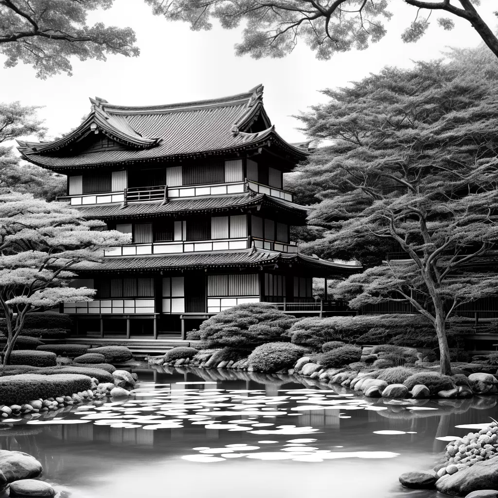 Fotos casa japonesa jardim lanterna desenho 2