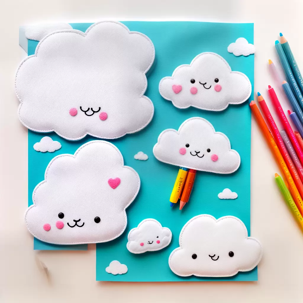 Fotos pagina colorir nuvem sorridente fofinha