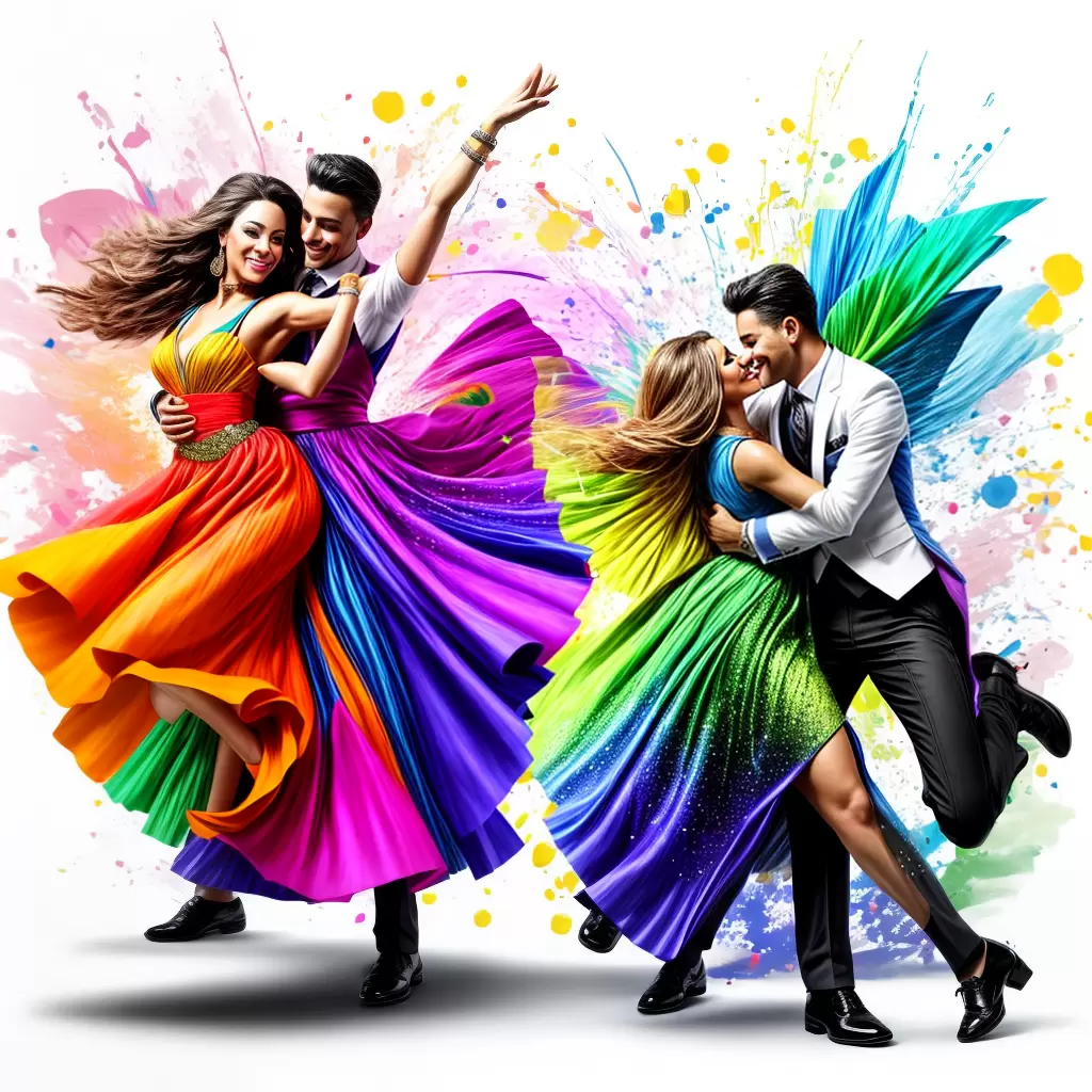 Fotos ilustracao mambo casal danca alegria Fotos ilustracao mambo casal danca alegria