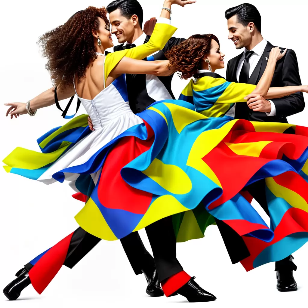 Fotos ilustracao casal danca mambo colorir Fotos ilustracao casal danca mambo colorir
