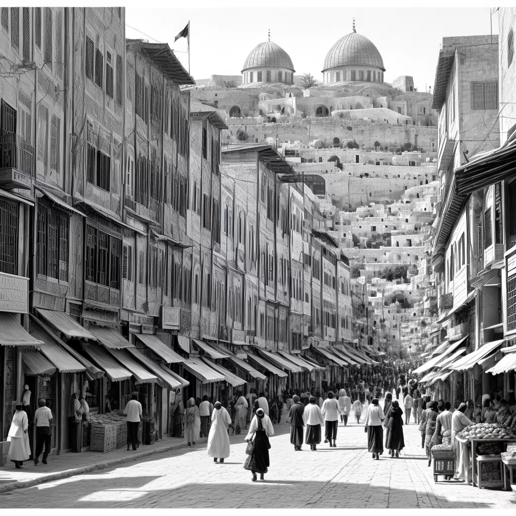 Fotos rua jerusalem vendedores dome rock