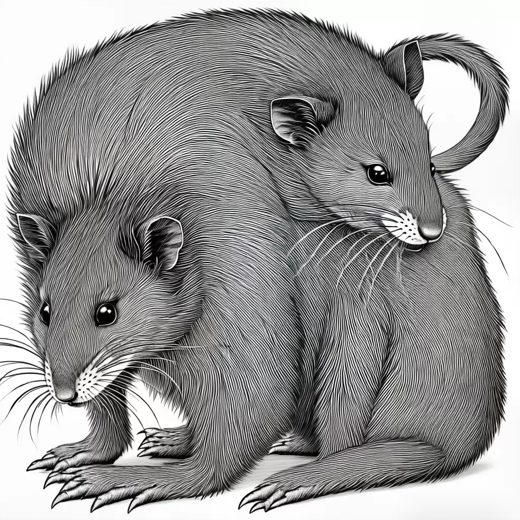 Fotos desenho rato feio cartoon preto branco