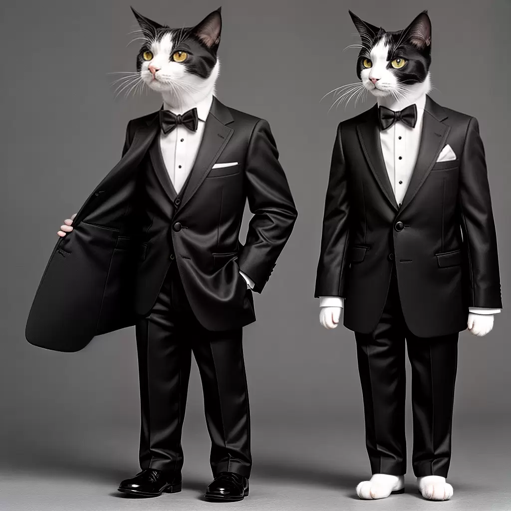 Fotos gato de terno e gravata desenho