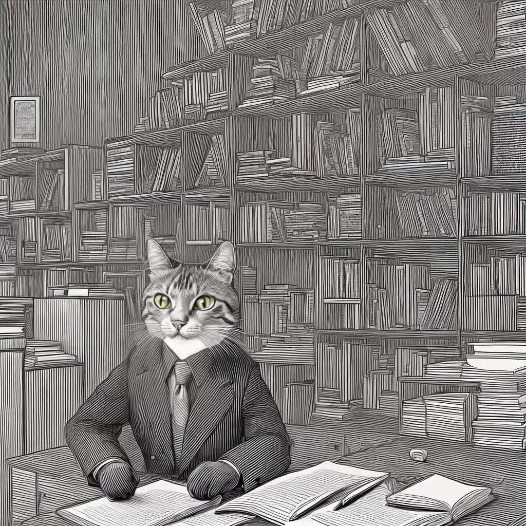Fotos gato de terno desenho imprimivel