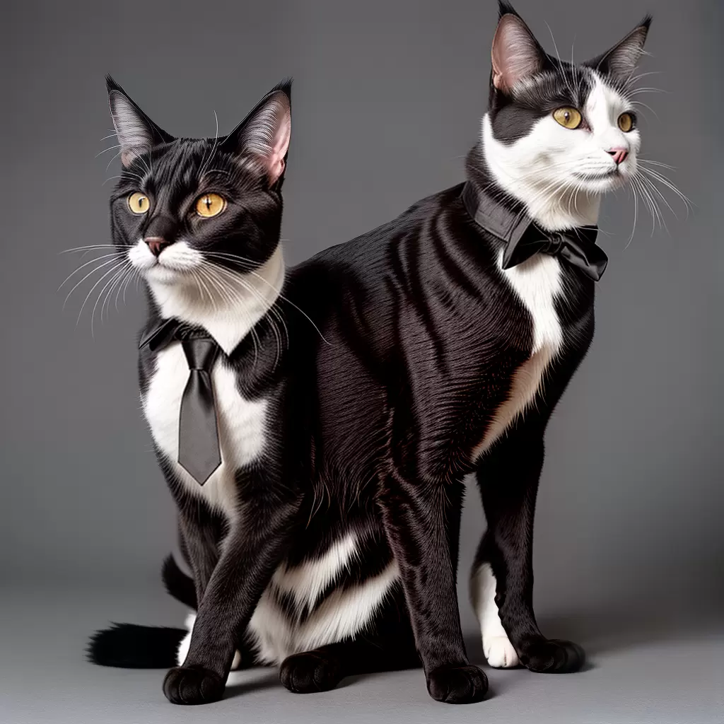 Fotos gato de terno desenho patas coloridas