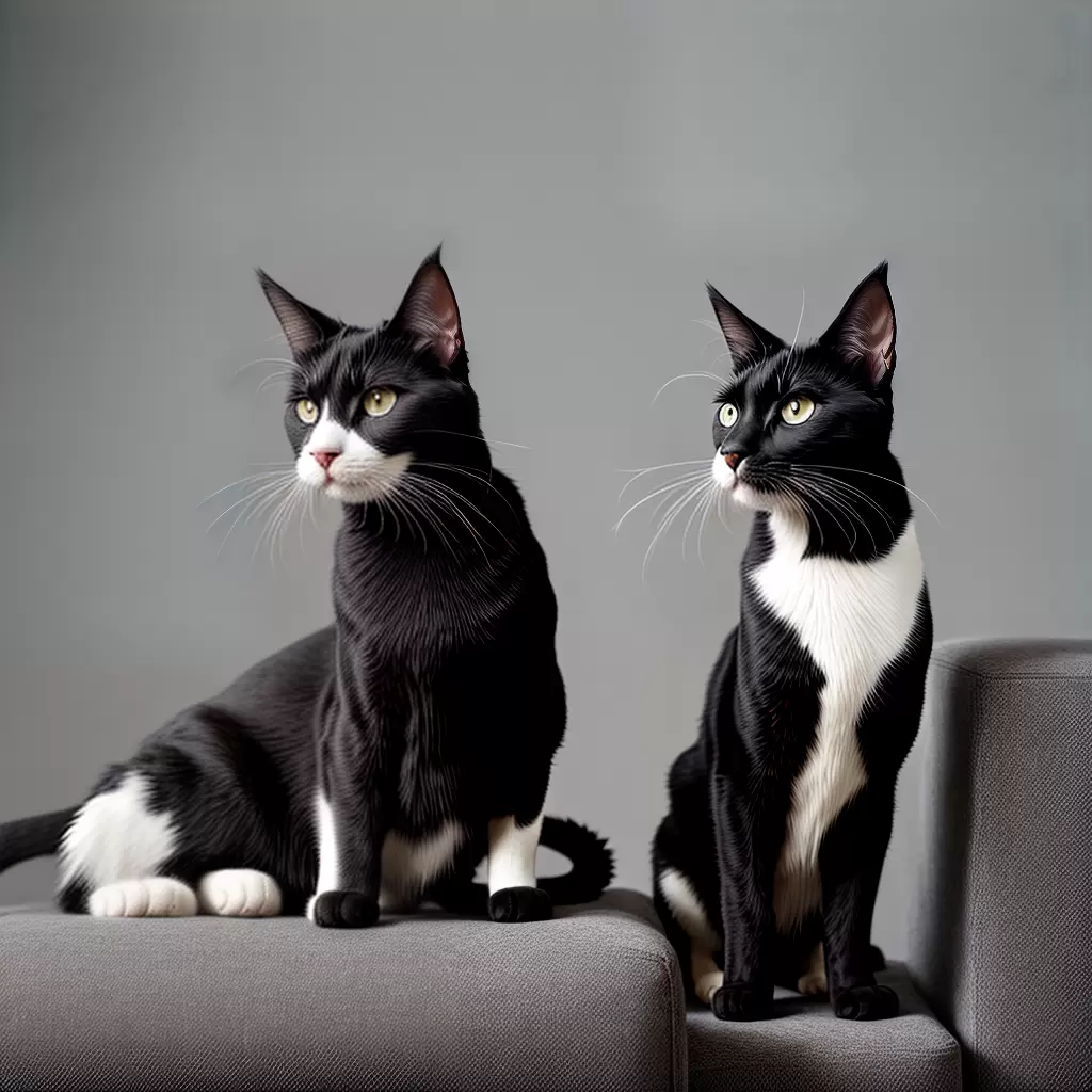 Fotos gato sofisticado ilustracao preto branco 1