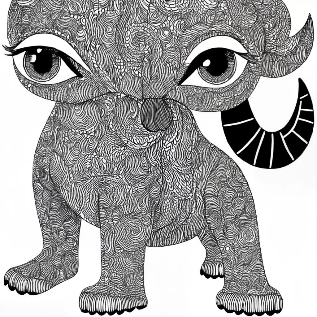 Fotos monstro sorriso olhos crayon livro