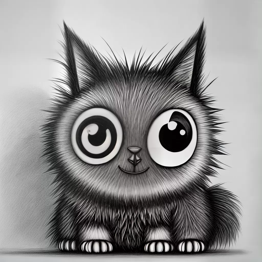 Fotos monstro desenho preto branco colorir