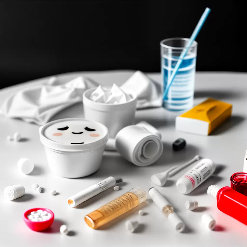 Fotos emoji doente cama remedios