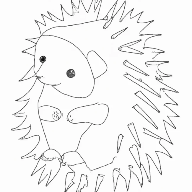 Figura Desenhos para Imprimir e Colorir de Erinaceinae