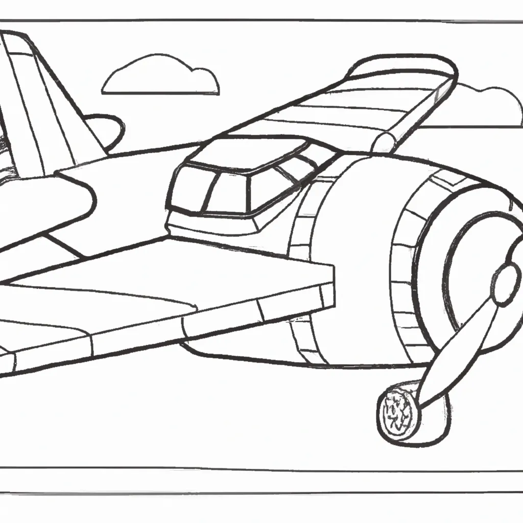 Vetores Desenhos para Imprimir e Colorir de Aviao de Papelao