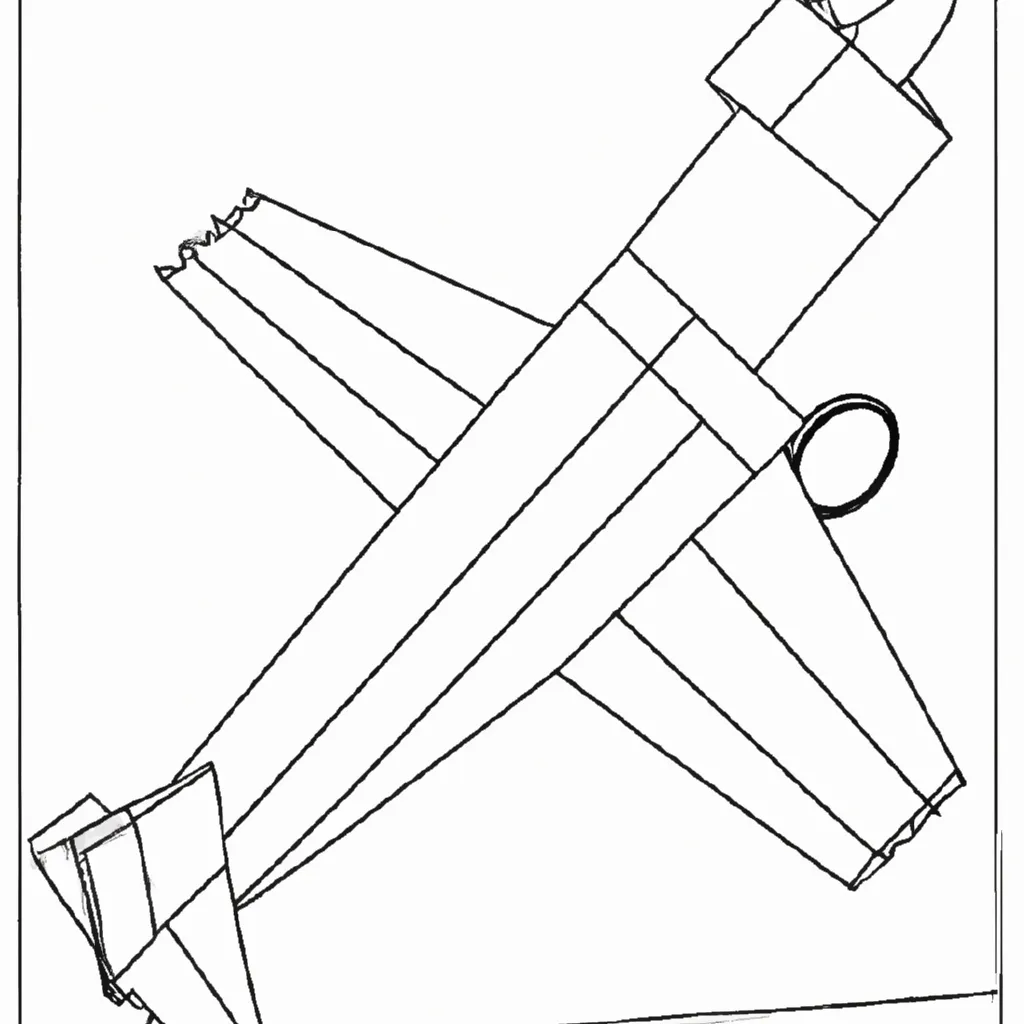 Figura Desenhos para Imprimir e Colorir de Aviao de Papelao