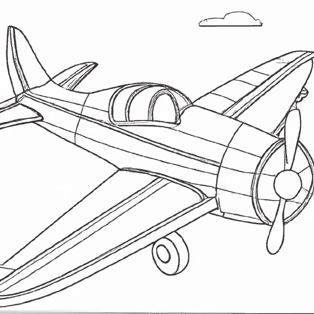 Fotos Desenhos para Imprimir e Colorir de Aviao de Papelao2