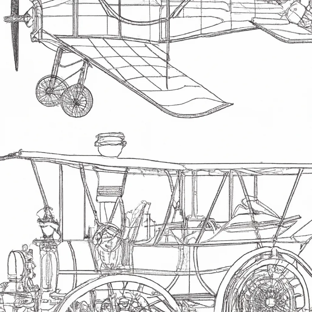 desenhos transportes antigos colorir 3
