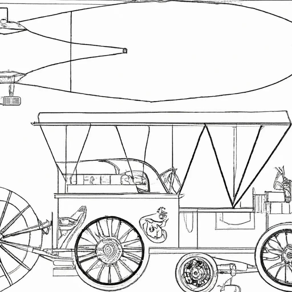 desenhos transportes antigos colorir 10
