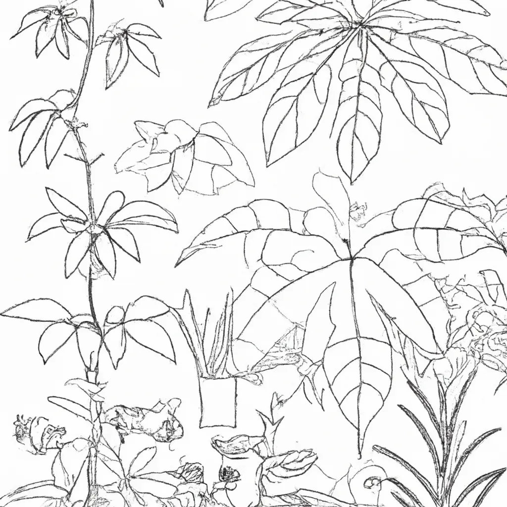 colorir aprender desenhos plantas fazenda imprimir