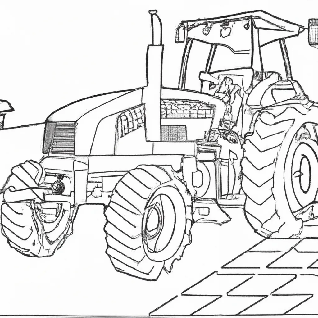 tratores maquinas fazenda desenhos imprimir colorir 1