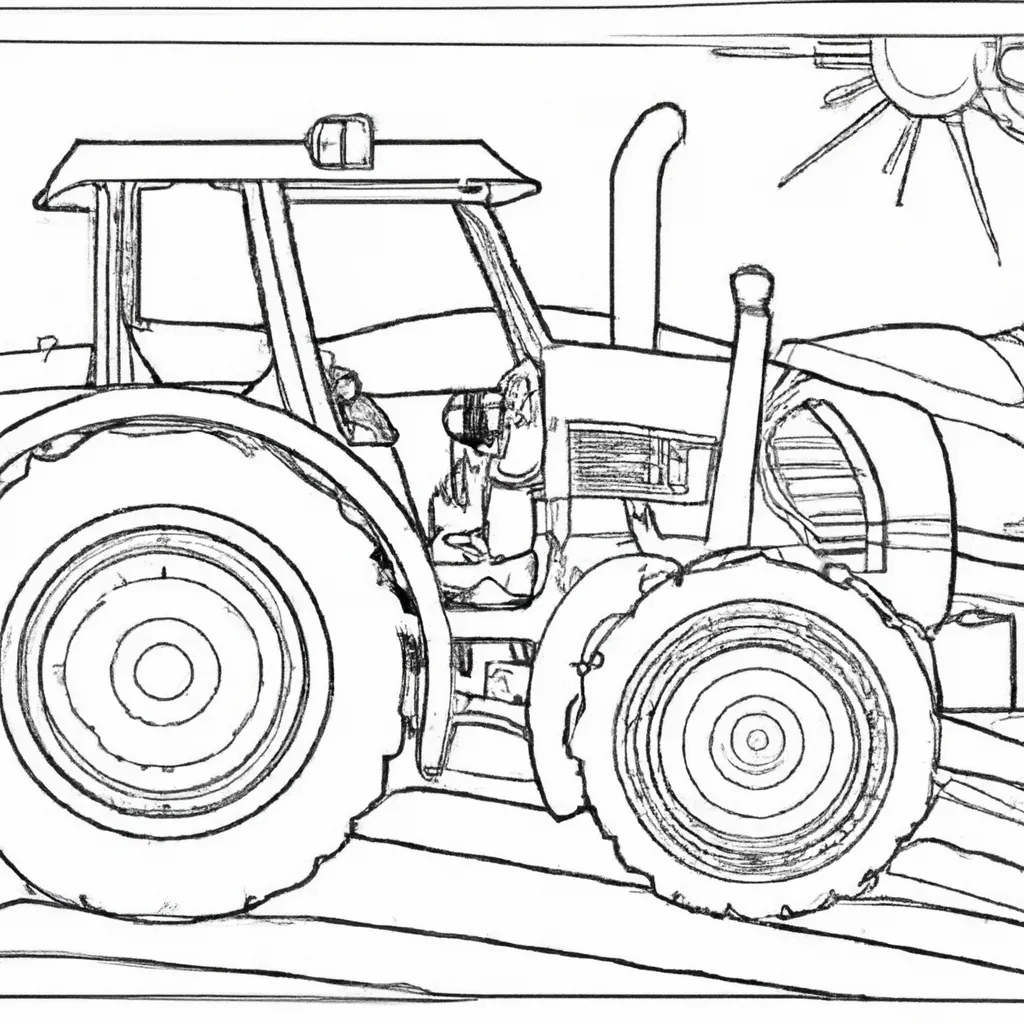 tratores maquinas fazenda desenhos imprimir colorir 3