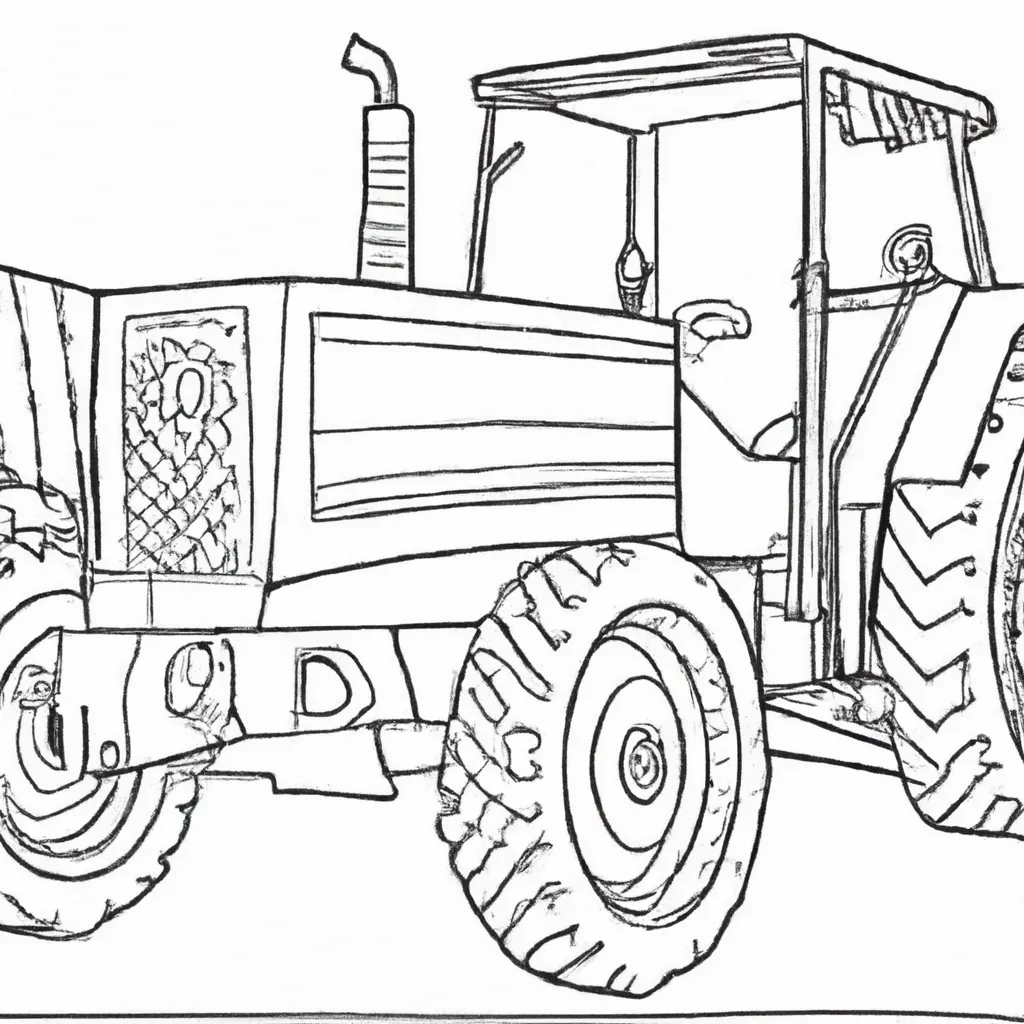 tratores maquinas fazenda desenhos imprimir colorir 10