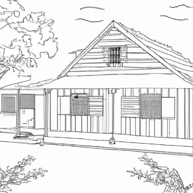 desenhos casas fazenda imprimir colorir 6