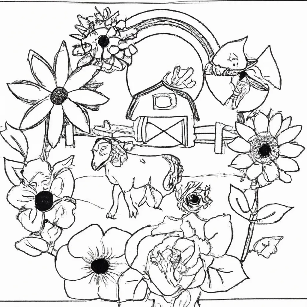 desenhos fazendas floridas imprimir pintar 5 desenhos fazendas floridas imprimir pintar 5