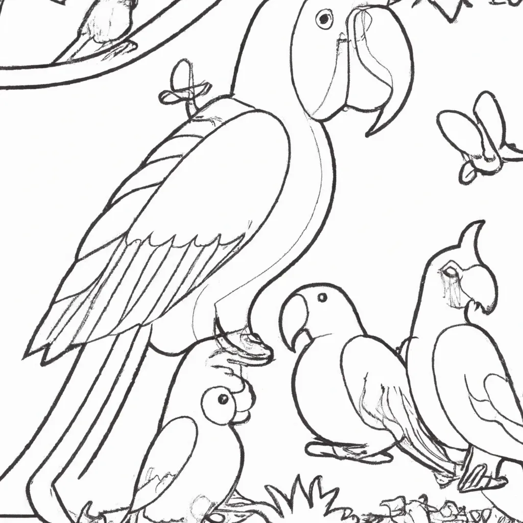 animais exoticos fazenda desenhos imprimir pintar 3