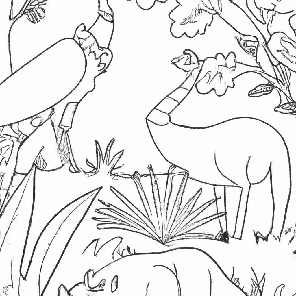 animais exoticos fazenda desenhos imprimir pintar 6