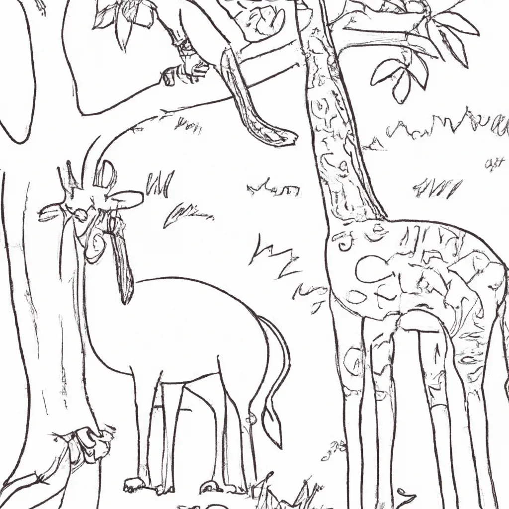 animais exoticos fazenda desenhos imprimir pintar 10