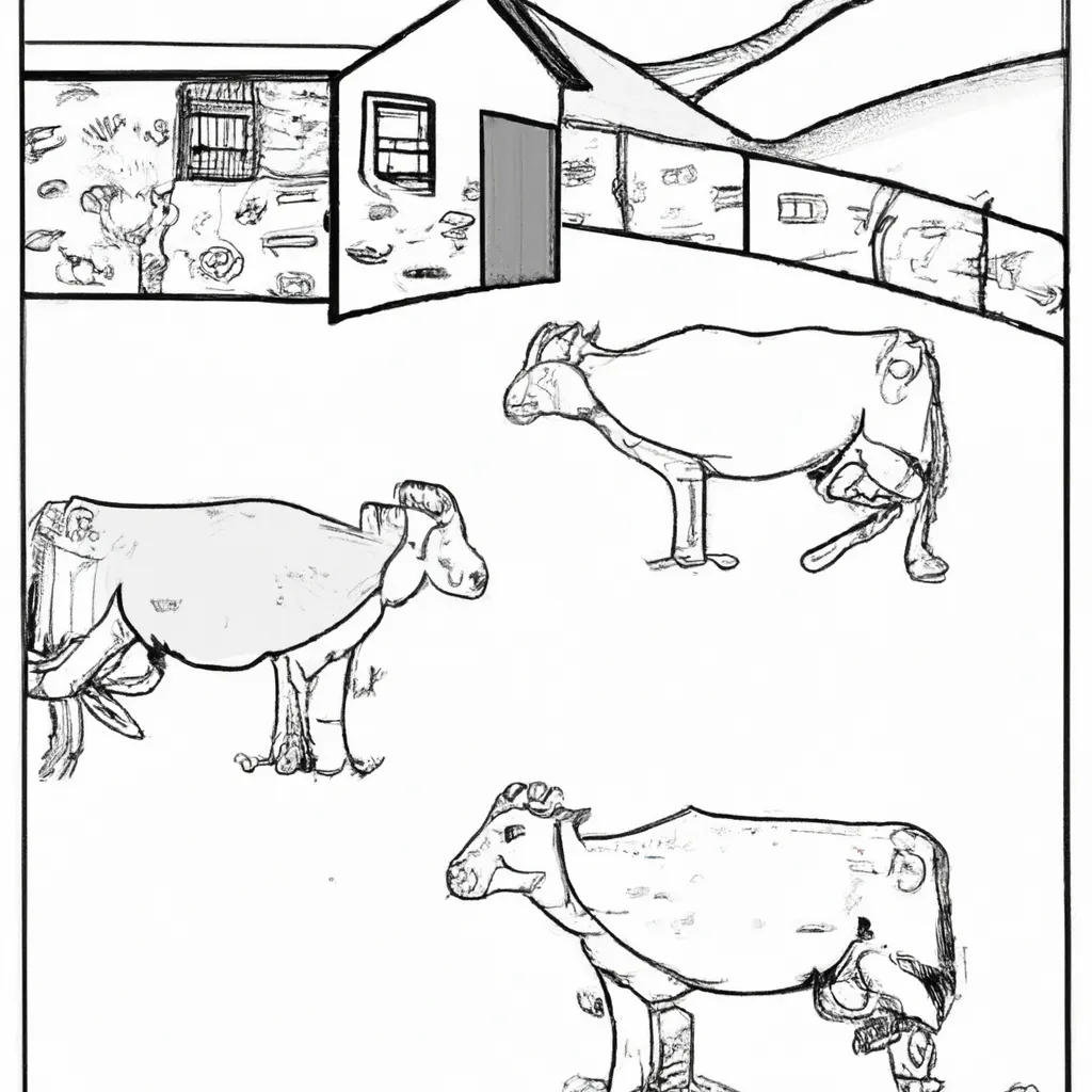 cenas campestres desenhos fazenda imprimir colorir 12