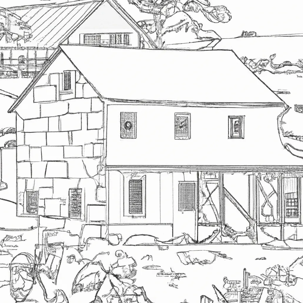 desenhos fazendas antigas imprimir pintar viagem tempo 1