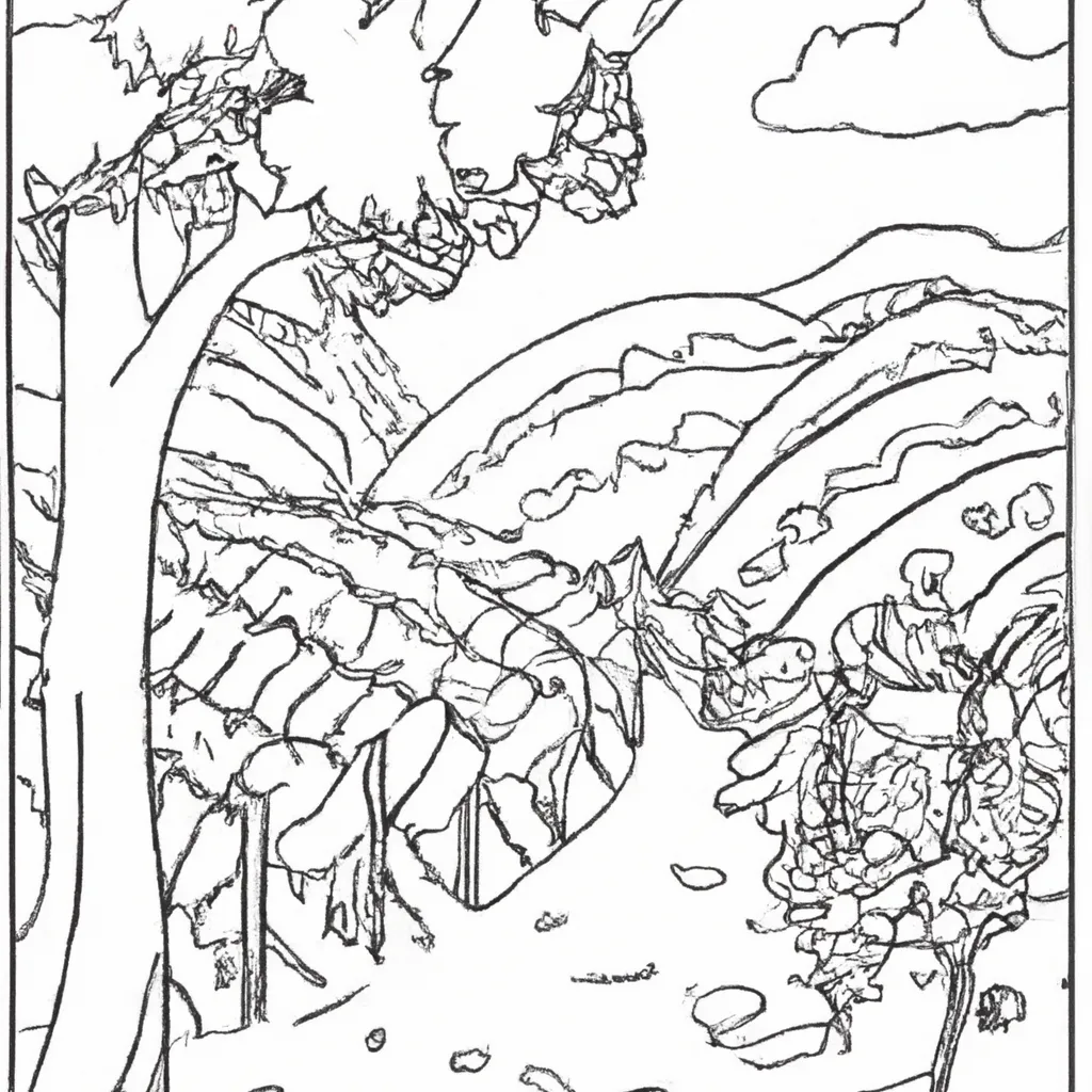 vinhedos encantadores desenhos fazenda imprimir pintar 3