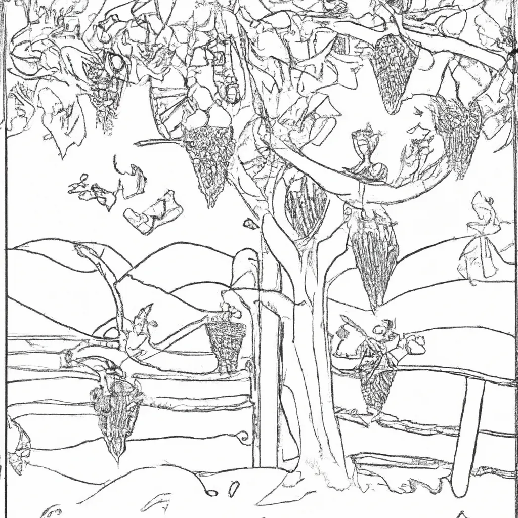 vinhedos encantadores desenhos fazenda imprimir pintar 7