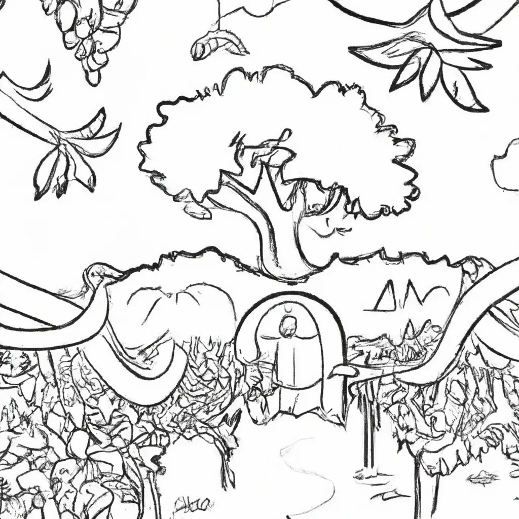 vinhedos encantadores desenhos fazenda imprimir pintar 8