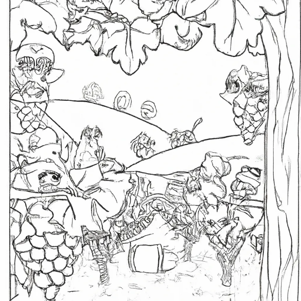 vinhedos encantadores desenhos fazenda imprimir pintar 10