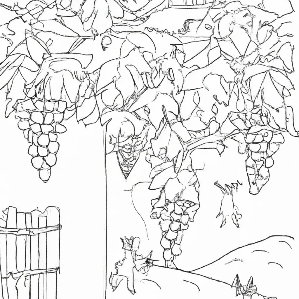 vinhedos encantadores desenhos fazenda imprimir pintar 11