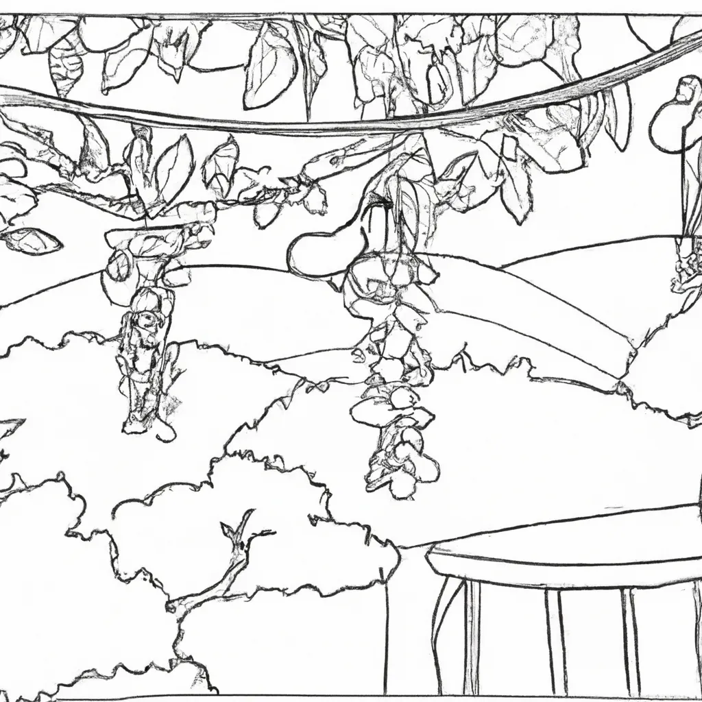 vinhedos encantadores desenhos fazenda imprimir pintar 12