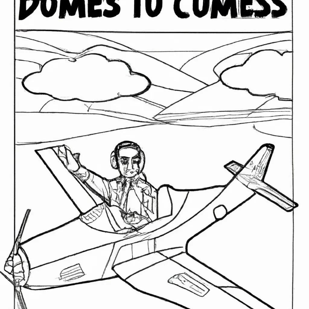 desenhos pilotos aviao imprimir pintar 3