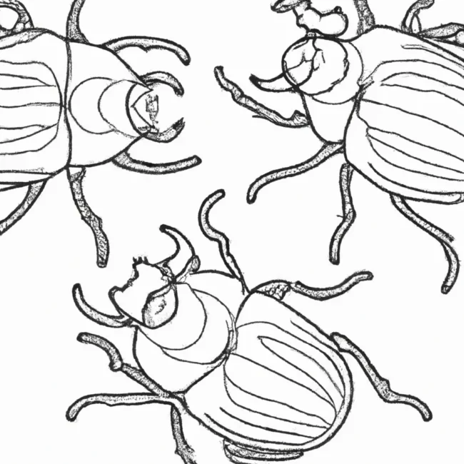desenhos escaravelhos imprimir pintar