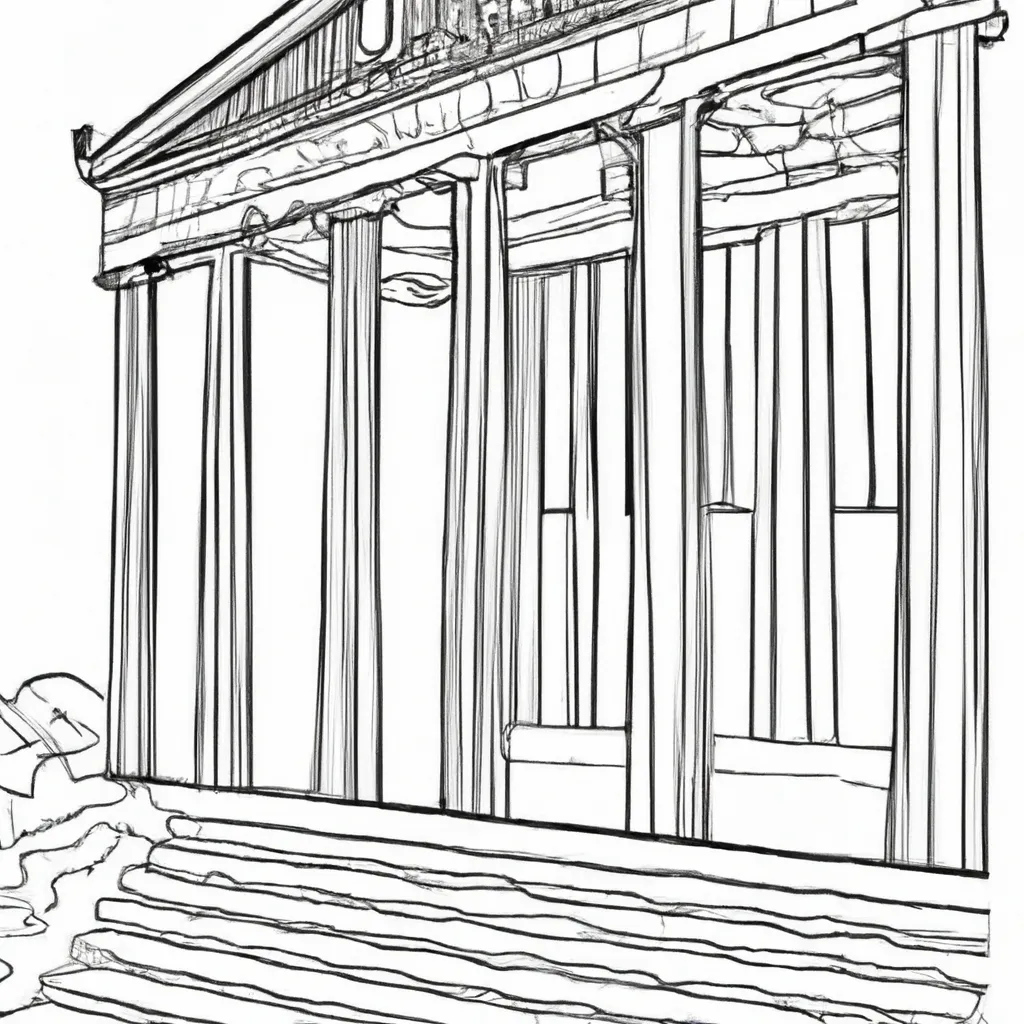 desenhos partenon grecia imprimir pintar 6