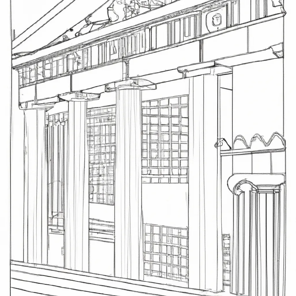 desenhos partenon grecia imprimir pintar 7