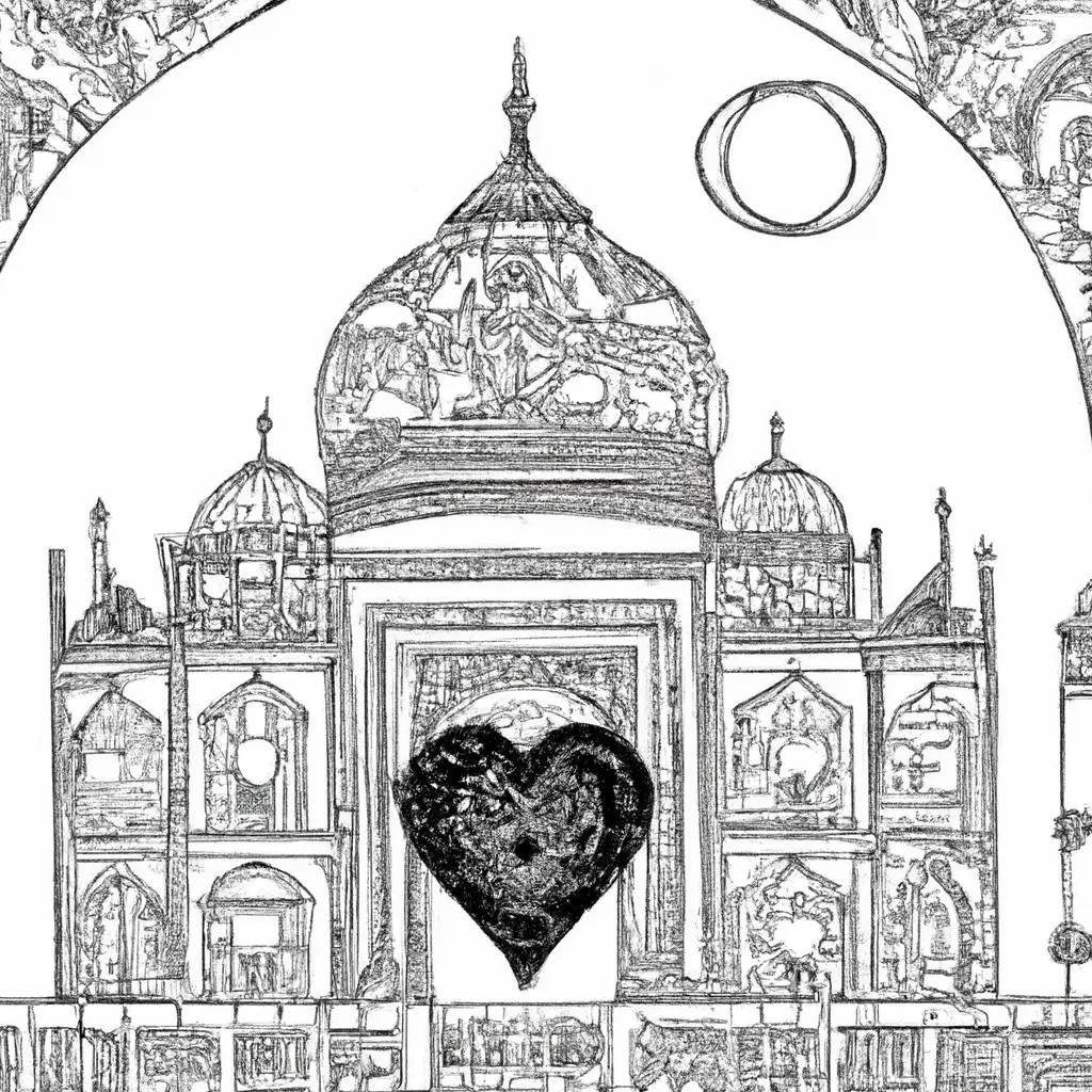desenhos taj mahal imprimir pintar 11