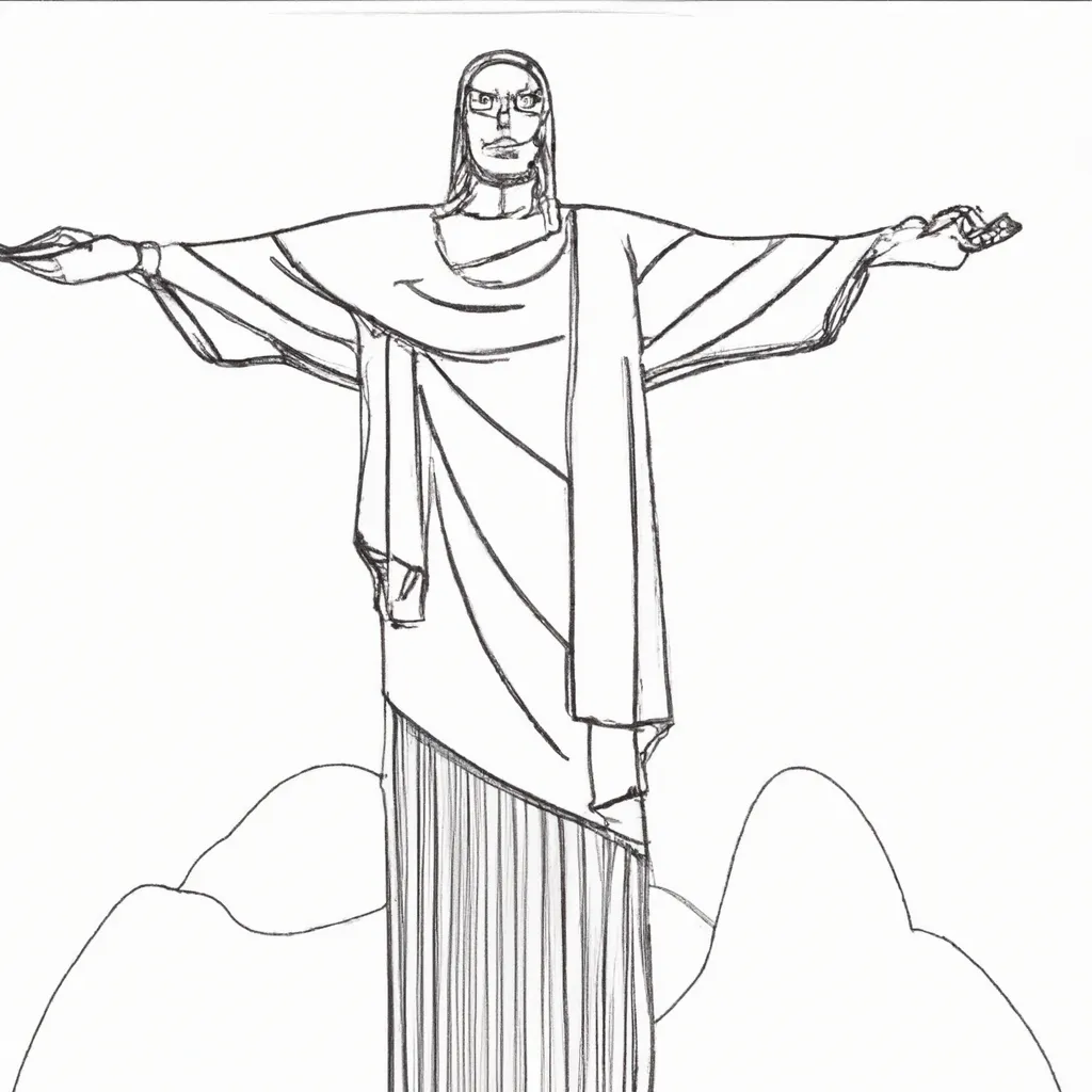 cristo redentor desenhos imprimir pintar 7