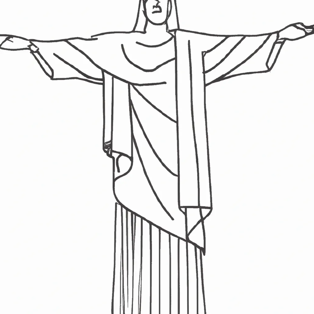 cristo redentor desenhos imprimir pintar 14