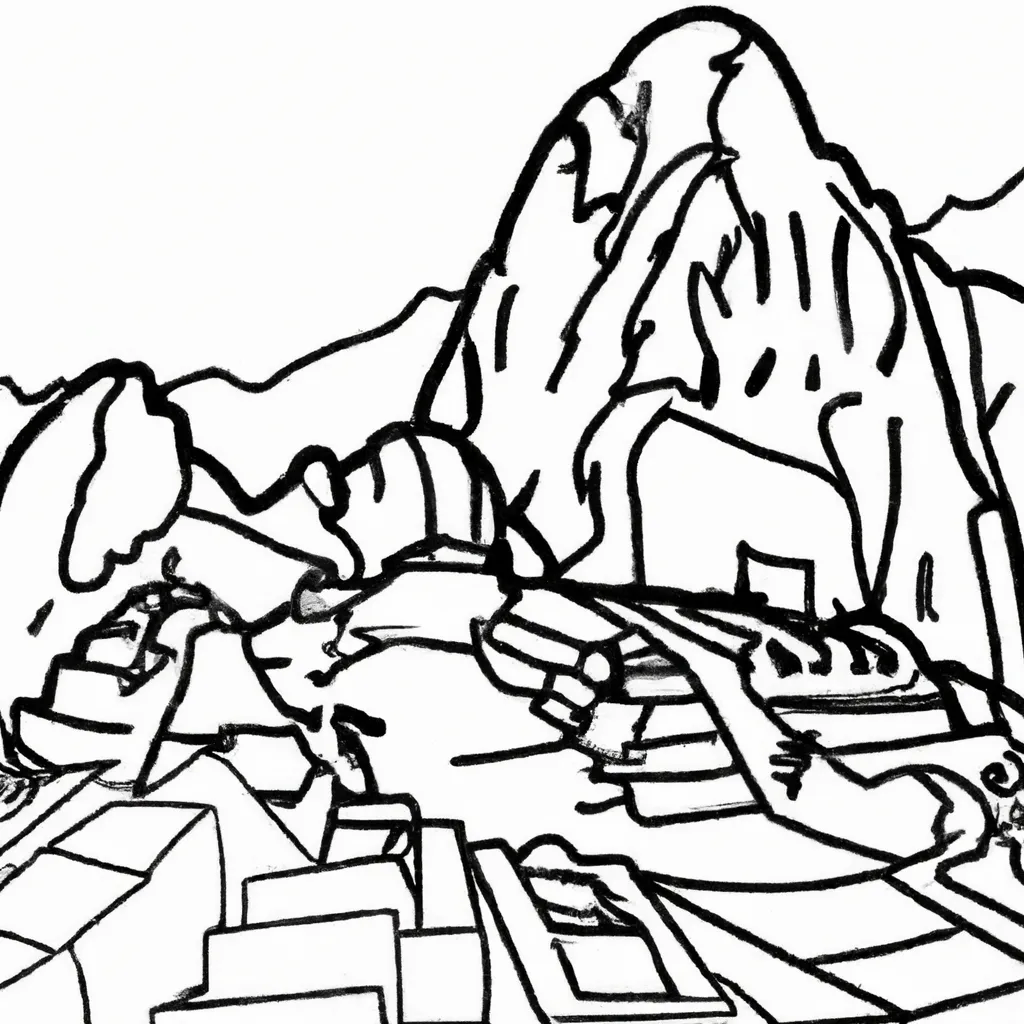 desenhos machu picchu imprimir pintar 6