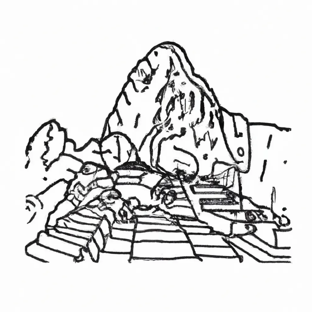 desenhos machu picchu imprimir pintar 8