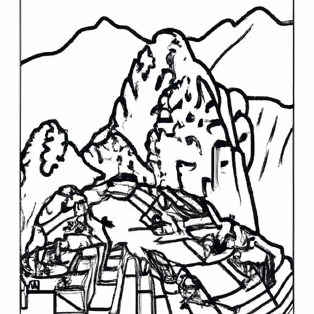 desenhos machu picchu imprimir pintar 11